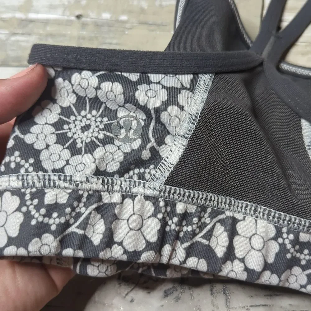 Lululemon Flow Y Bra IVTwiggy Printed Nimbus / Soot Light - Picture 4 of 5